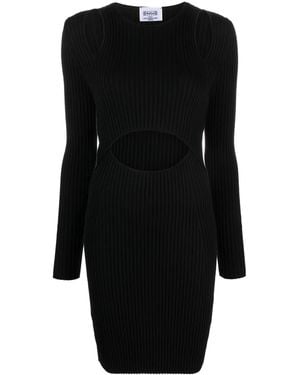 Wolford X Simkhai Contoured Ribbed-Knit Minidress - Black