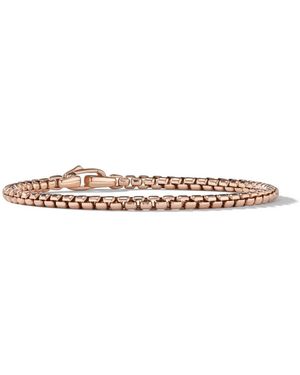 David Yurman 18Kt Rose Box Chain Bracelet (3.4Mm) - White