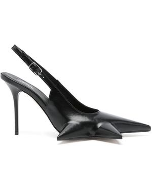 Coperni 110Mm Star Slingback Court Shoes - Black