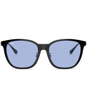 Ray-Ban Sonnenbrille Mit Eckigem Gestell - Blau