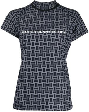 MASTER BUNNY EDITION Logo-Print T-Shirt - Black