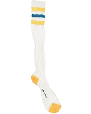 DSquared² Striped Lightweight Socks - White