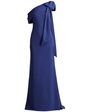 Tadashi Shoji Cassia Bow-Detail Maxi Dress - Blue