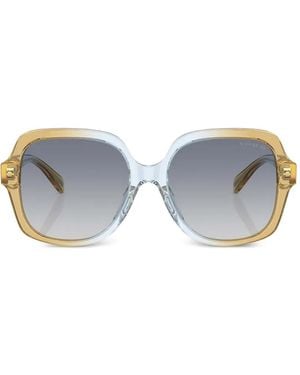 COACH Gradient-Lenses Square-Frame Sunglasses - Grey