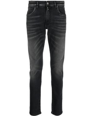 Salvatore Santoro Jeans Slim Con Applicazione - Blu