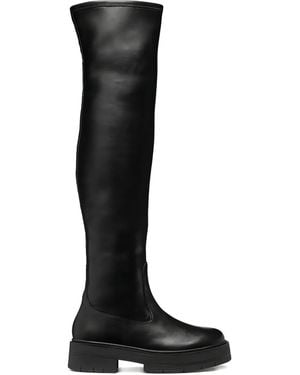 Geox Spherica Ec7 Over-The-Knee-High Boots - Black