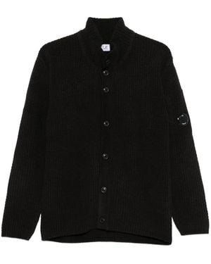 C.P. Company Button-Down Cardigan - Black