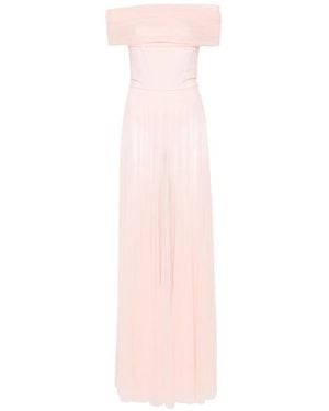 Norma Kamali Cowl-Neck Maxi Dress - Pink