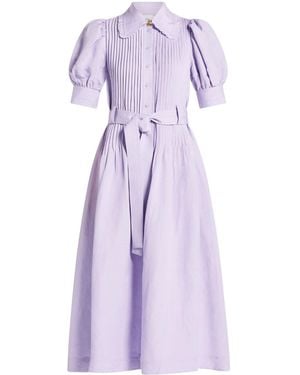 Aje. Vestido midi Madeleine - Morado