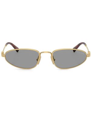Miu Miu Mu A52S Sunglasses - Metallic