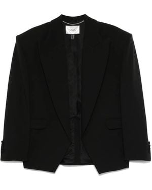 Nissa Shoulder-Pads Oversized Blazer - Black