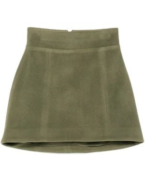 Vestiaire d'un Oiseau Libre Minirock mit hohem Bund - Grün