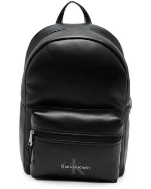 Calvin Klein Logo-Print Backpack - Black