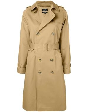 A.P.C. Greta Trench Coat - Natural