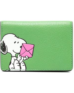 Anya Hindmarch Portacarte Snoopy X Peanuts - Verde