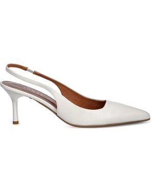 JONAK PARIS Diamantine Pointed-Toe Slingback Court Shoes - White