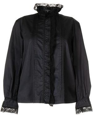 Shiatzy Chen Ruffle-Trim Shirt - Black