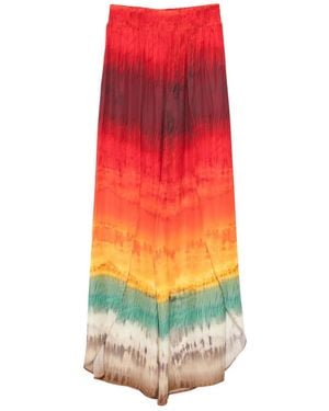 Alice + Olivia Larissa Open Pleat Pant - Multicolour