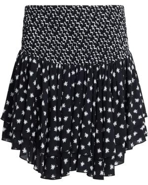 Donde Esteban Ruffled Mini Skirt - Black