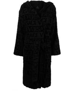 Versace Albornoz Allover - Negro