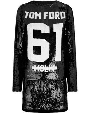 Tom Ford 61 Sequinned Minidress - Black