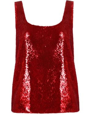 ANOUKI Débardeur À Sequins - Rouge