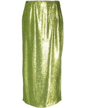 Philosophy Di Lorenzo Serafini Sequinned Midi Skirt - Green