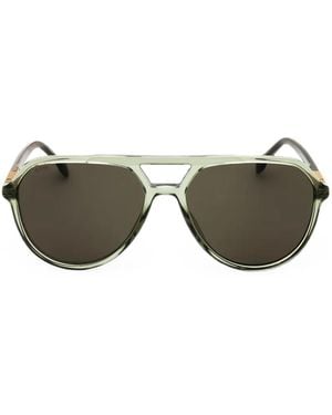 BOSS Pilot-Frame Sunglasses - Green