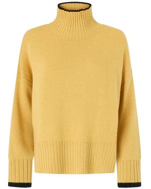 Pinko Wool And Cashmere Turtleneck Sweater - Yellow