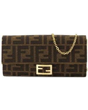 Fendi モノグラム ショルダーバッグ - ブラウン