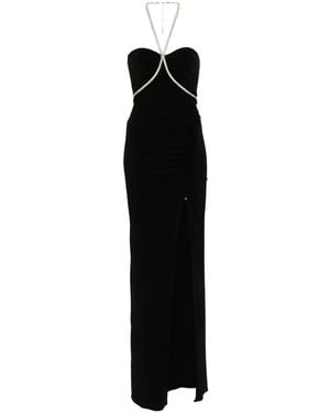 Nissa Crystal-Embellished Maxi Dress - Black