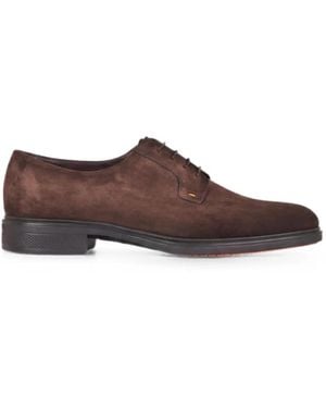 Santoni Easy Derby-Schuhe - Braun