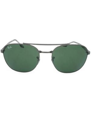 Ray-Ban Pilot-Frame Sunglasses - Green