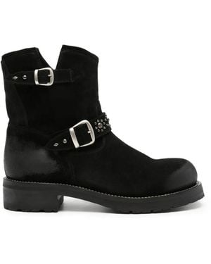Second/Layer Rider Buckled Boots - Black