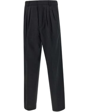 KENZO Pleated Tailored Trousers - Blue
