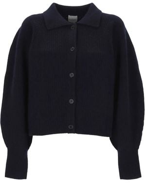 Madeleine Thompson Wool Blend Cardigan - Blue
