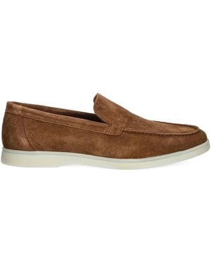 Hackett Martin スエードローファー - ブラウン