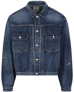 Visvim Buttoned Denim Jacket - Blue