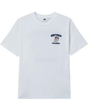 Chocoolate Rabbit-Print T-Shirt - White