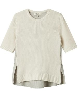 Sea Top Met Vlakken - Wit