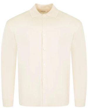 AURALEE Cardigan Aus Seide Mit Hohem Bund - Weiß