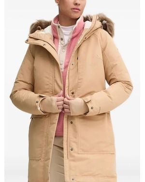 Columbia Faux-Fur Hooded Parka Coat - Natural