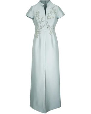Sachin & Babi Charlotte Bead-Embellished Maxi Dress - Blue