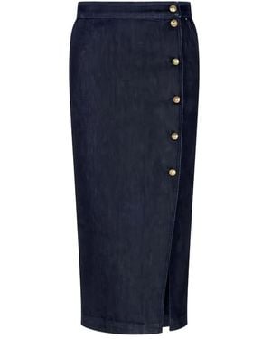 Giorgio Armani High-Waisted Skirt - Blue