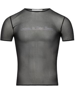 Ludovic de Saint Sernin Logo-Embellished T-Shirt - Grey