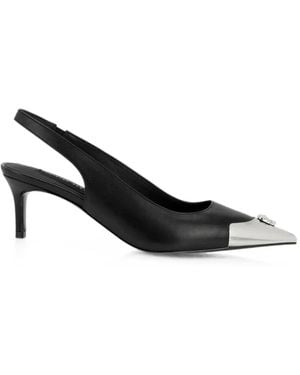 Philipp Plein Slingback-Pumps Mit Totenkopf - Schwarz