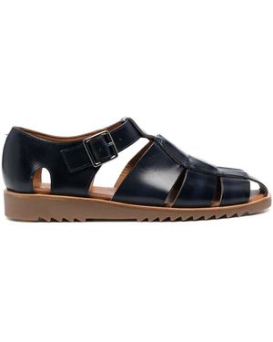Paraboot Buckle-Fastening Cut-Out Sandals - Blue