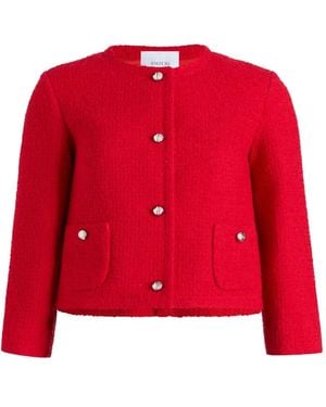 Patou No Collar Box Jacket - Red