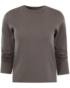 Extreme Cashmere Lizzy Button-Back Jumper - Grey