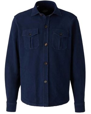 Vincenzo Di Ruggiero Buttoned Shirt Jacket - Blue